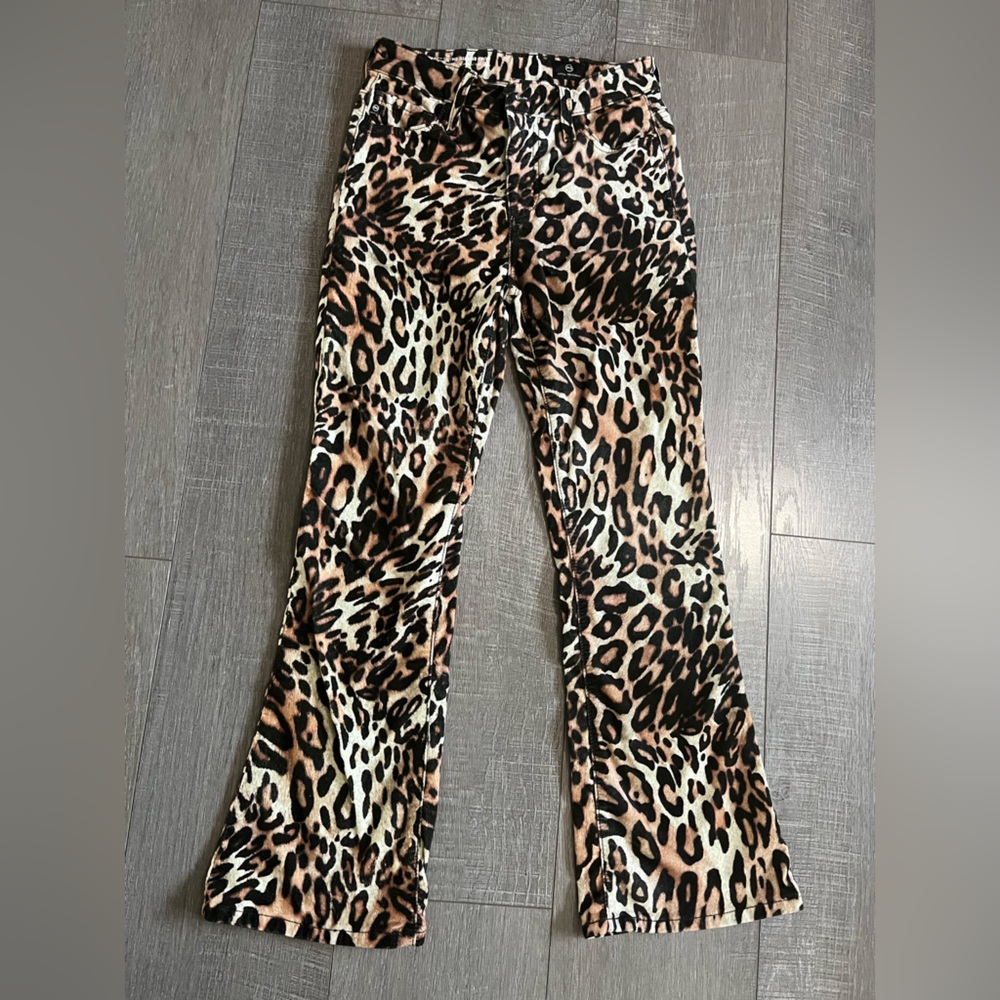 AG Adriano Goldschmied Leopard Pattern Pants
